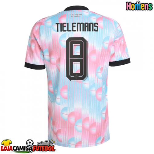 Camisa de Futebol Bélgica Youri Tielemans #8 Equipamento Secundário Mundo 2026 Manga Curta